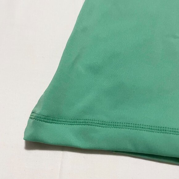 Danskin Now Womens Size Small Green Pullover Short Cap Sleeve Vneck Hoodie - Picture 15 of 16